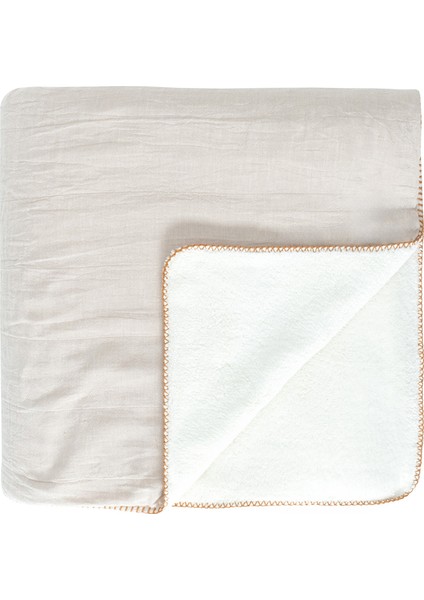 Cozy Gri %100 Pamuk King Size Yatak Örtüsü 240 x 260 cm