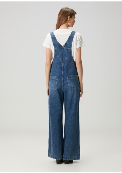 Mavi Wide Leg Denim Tulum fırsatları