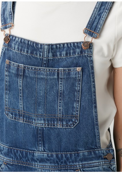 Mavi Wide Leg Denim Tulum indirimleri
