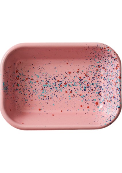 Flow Fest Pembe Emaye Meze Tabağı 16 cm fiyatları