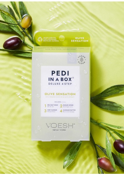 New York Pedi In A Box Deluxe Zeytin Sensation 4 Adımlı Pedikür Seti fiyatları