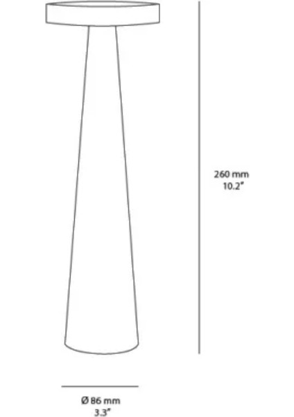 Angelina Siyah Şarjlı LED Masa Lambası indirimleri