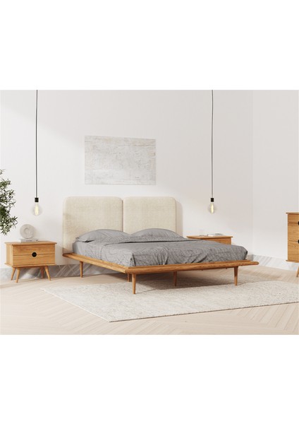 Atlas Meşe Ahşap Çift Kişilik Karyola 200X220 cm fırsatları