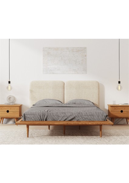 Atlas Meşe Ahşap Çift Kişilik Karyola 200X220 cm indirimleri