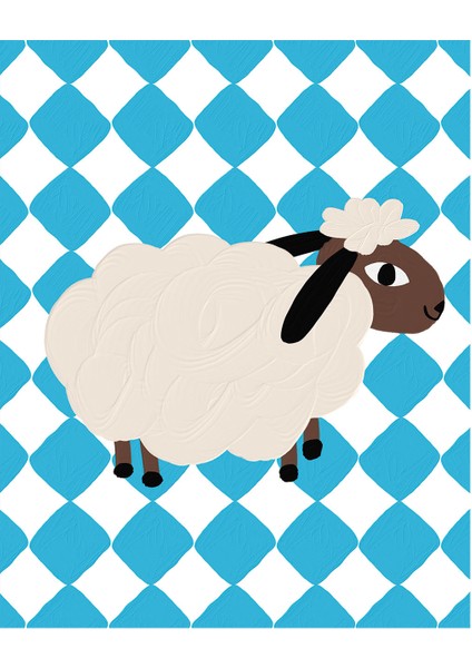 Kuzu Çocuk Odası Poster 30 x 45 cm