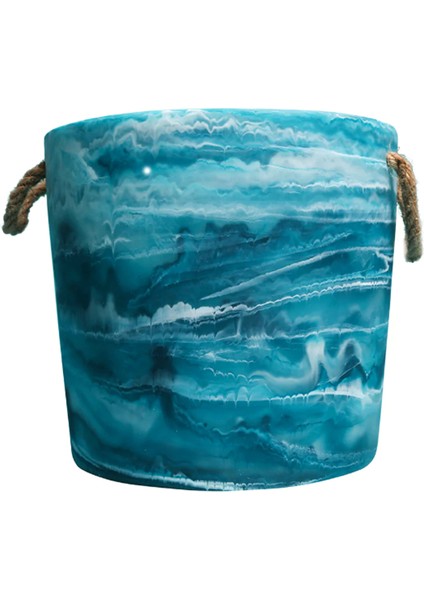 Resin Mavi Buz Kovası 26 x 24 cm