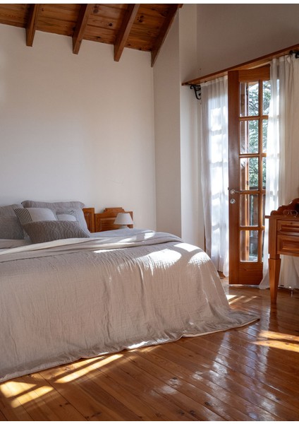 Cozy Gri %100 Pamuk King Size Yatak Örtüsü 240 x 260 cm indirimleri