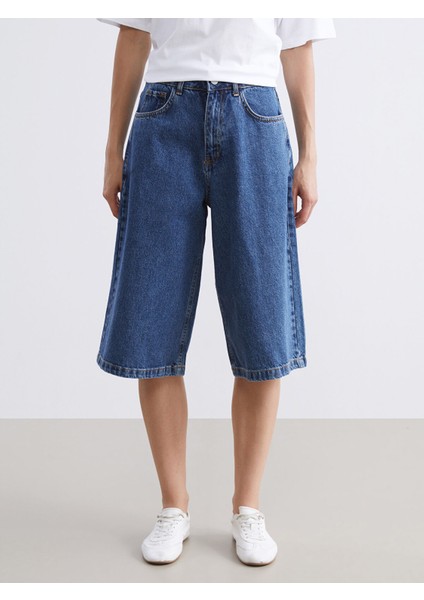 Yeni Sezon Bermuda Fit Kadın Jean Şortolon fiyatları