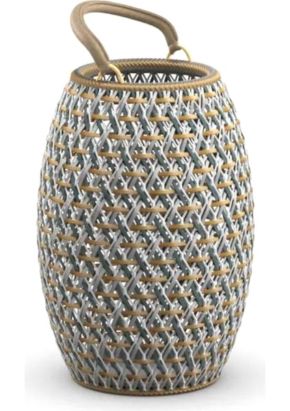 Dala Bahamas Rattan Orta Boy Bahçe Dekoratif Fener