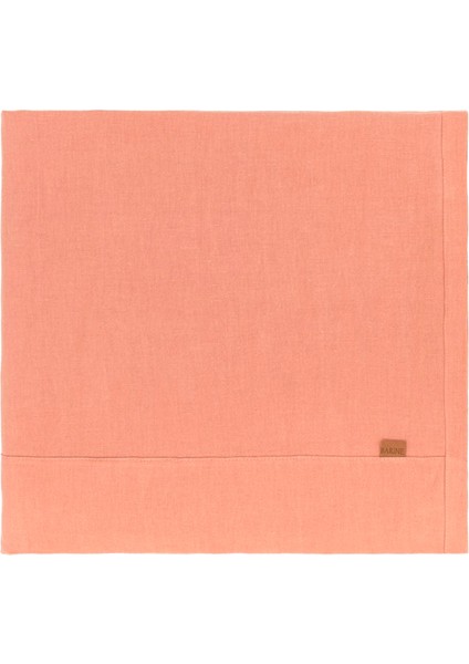 Linen Şeftali Rengi Keten Masa Örtüsü 150 x 320 cm