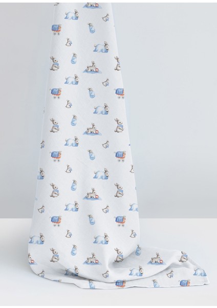 %100 Pamuk Bébé Lapin Müslin Erkek Bebek Örtüsü 120X120 cm fiyatları