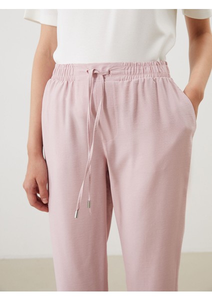 Yeni Sezon Beli Lastikli Havuç Kesim Kadın Pantolon modelleri