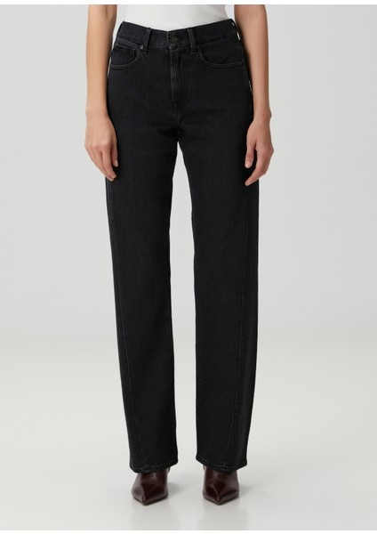 Tess Wide Leg Siyah Jean Pantolon fiyatları