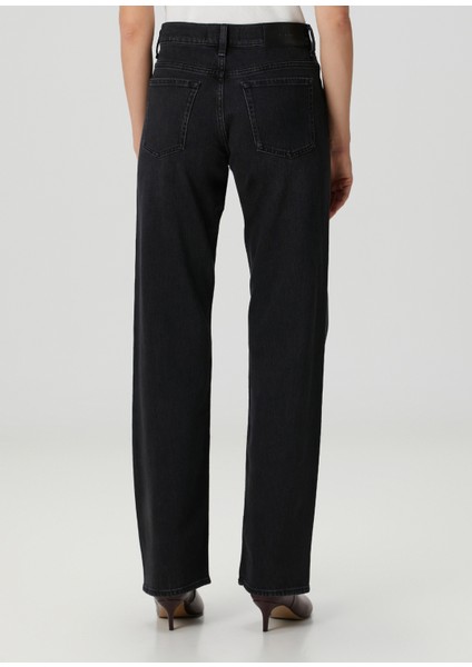 Tess Wide Leg Siyah Jean Pantolon fırsatları