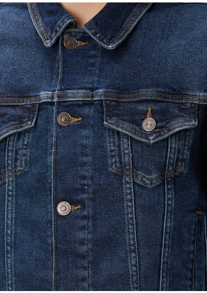 Koyu Mavi Denim Ceket indirimleri