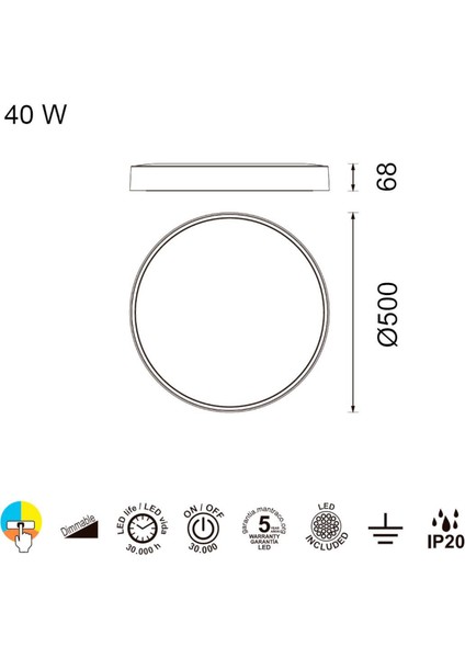 Cumbuco Beyaz Plafonyer 50 cm modelleri