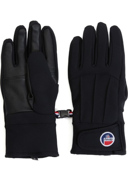 Siyah Kadın Deri Eldiven