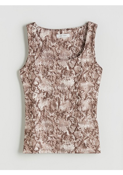 Yeni Sezon U Yaka Desenli Kadın Atlet fırsatları