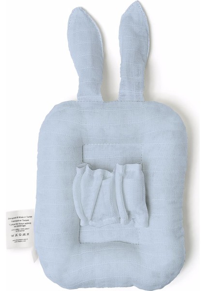 Endless Blue Müslin Bebek Emzirme Yastığı modelleri