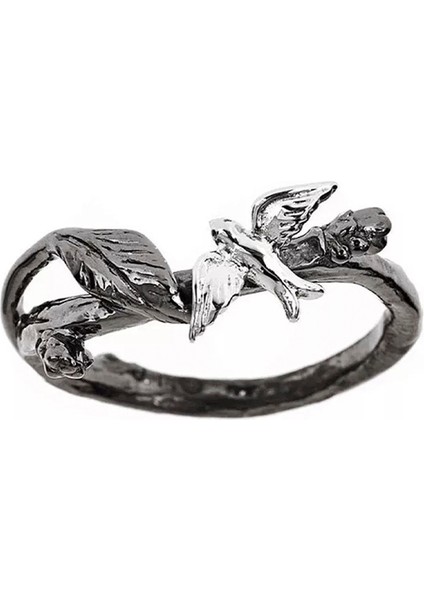 Kırlangıç Ciftli 18 Ayar Altın Kaplama Kadın Yüzük modelleri