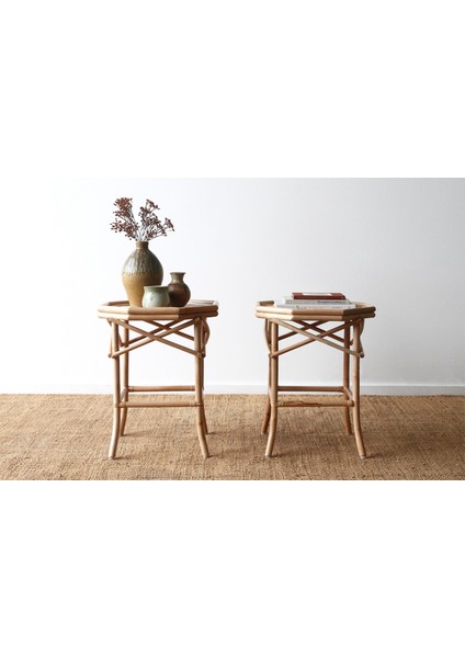 Classy Rattan Naturel Sehpa modelleri