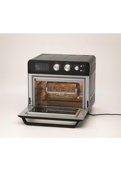 MOA25.600BK Siyah Multifonksiyonel Air Fryer + Mini Fırın fırsatları