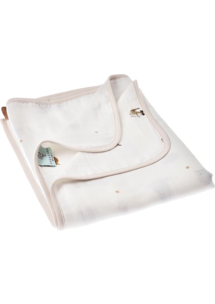 Forest Amigos Organik Pamuk Biyeli Çift Taraflı Unisex Bebek Müslin Battaniye modelleri