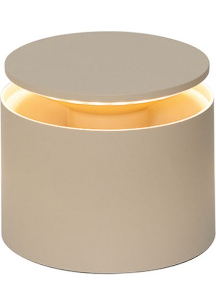 Kum Rengi Push-Up Şarjlı LED Masa Lambası