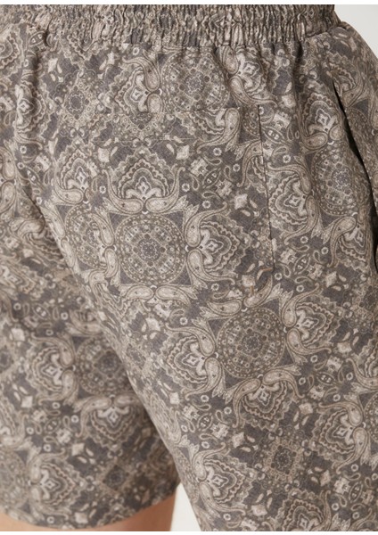 Kahverengi Şal Desenli Mayo