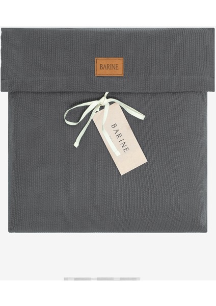 Alford Antrasit %100 Pamuk Çift Kişilik Nevresim Kılıfı 200 x 220 cm fırsatları