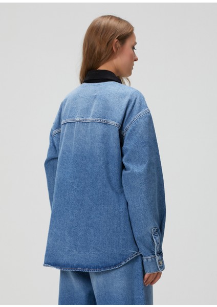 Biblue Mavi Denim Ceket fırsatları