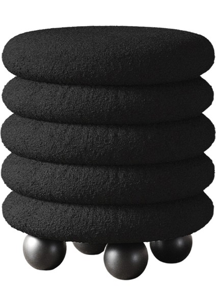 Bombs Siyah Bukle Puf