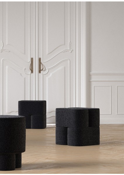 Ori Siyah Bukle Puf modelleri