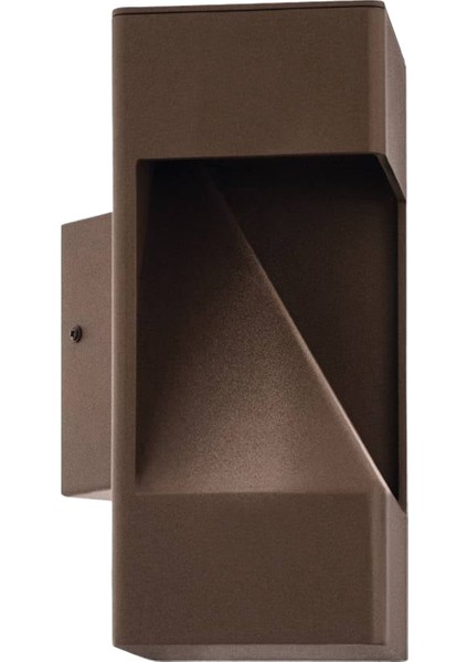 Cattolica Kahverengi Galvanizli Çelik Dış Mekan Duvar Aplik Aydınlatma