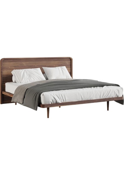 Pera Ceviz Ahşap Başlıklı Yatak Seti 167X205 cm fiyatları