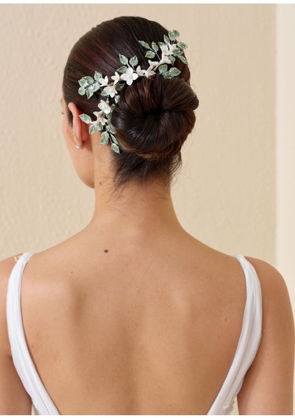 Lenia Kristal Taşlı Incili Duvak & Gelin Aksesuarı fiyatları