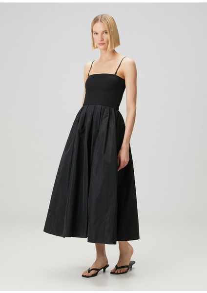 Siyah Garnili Midi Elbise fiyatları