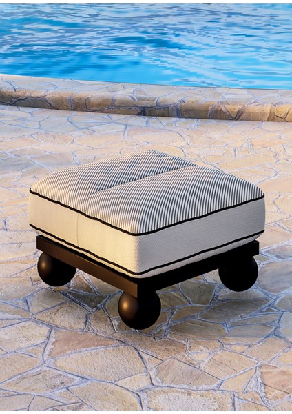 Picasso Beyaz Outdoor Ahşap Puf 60 x 60 cm fiyatları