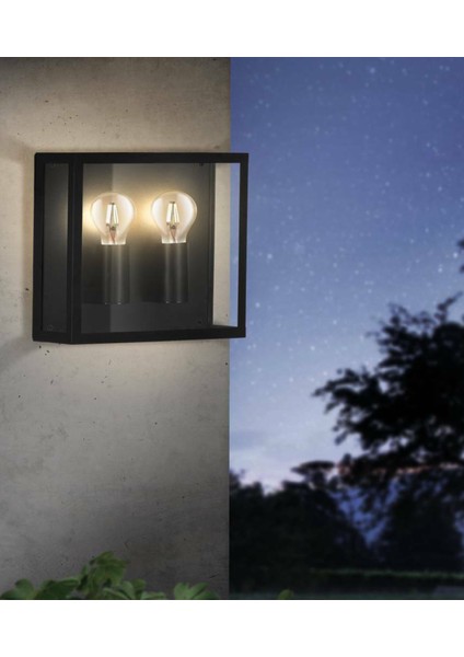 Alamonte 1 Siyah Galvanizli Çelik Dış Mekan Duvar Aplik Aydınlatması fiyatları