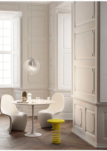 Twist Sarı Ahşap Tablalı Metal Tabure fiyatları