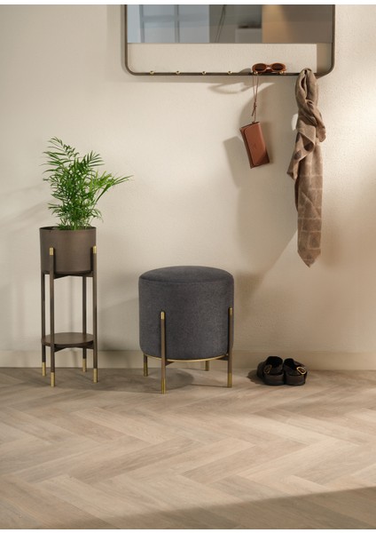 Kirit Antrasit Metal Ayaklı Puf fiyatları