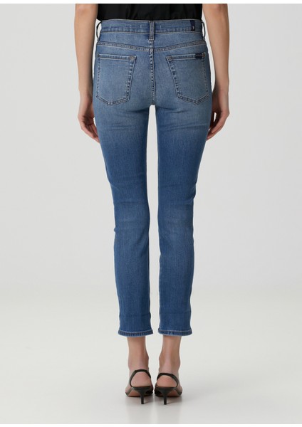 Relaxed Skinny Mavi Jean Pantolon fırsatları