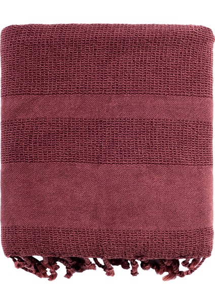 Stone Koltuk Şalı Kiremit Throw Battaniye
