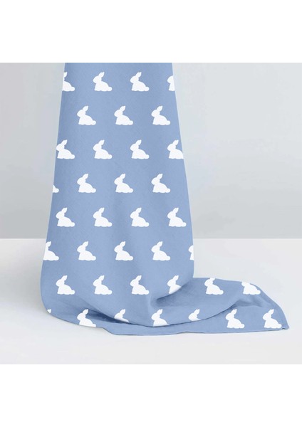 %100 Pamuk Mono Lapin Royal Blue Müslin Bebek Bakım Örtüsü 70 x 70 cm fiyatları