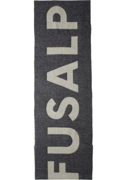 Lacivert Beyaz Logolu Kadın Yün Atkı modelleri