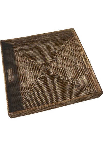 Kare Rattan Servis Tepsisi