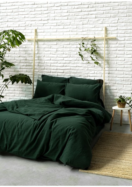 Washed Linen Garden Keten Çift Kişilik Nevresim Kılıfı 200X220 cm fiyatları