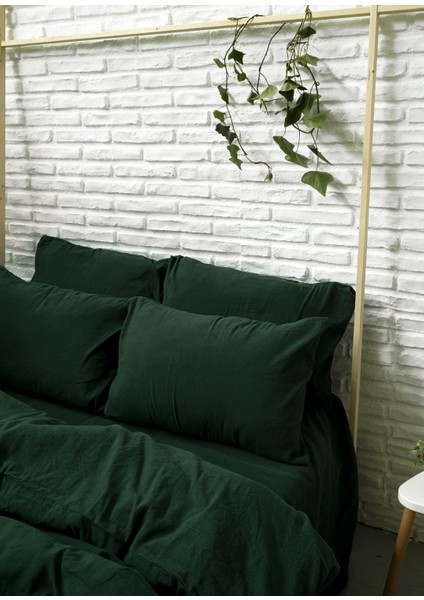 Washed Linen Garden Keten Çift Kişilik Nevresim Kılıfı 200X220 cm modelleri