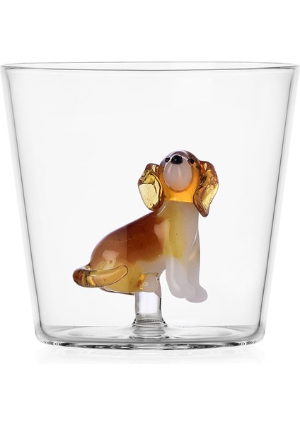 Dogs Golden Retriever Figürlü Cam Su Bardağı
