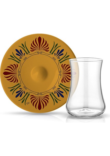 Dervish Istanbul 6'lı Cam Çay Bardağı Seti
